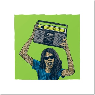 Boom-Box Zombie Posters and Art